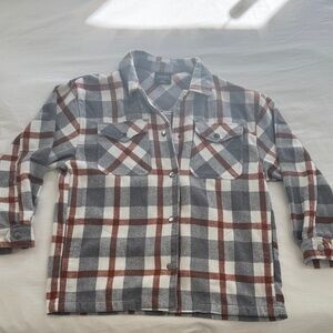 Plaid Button-Up Shacket